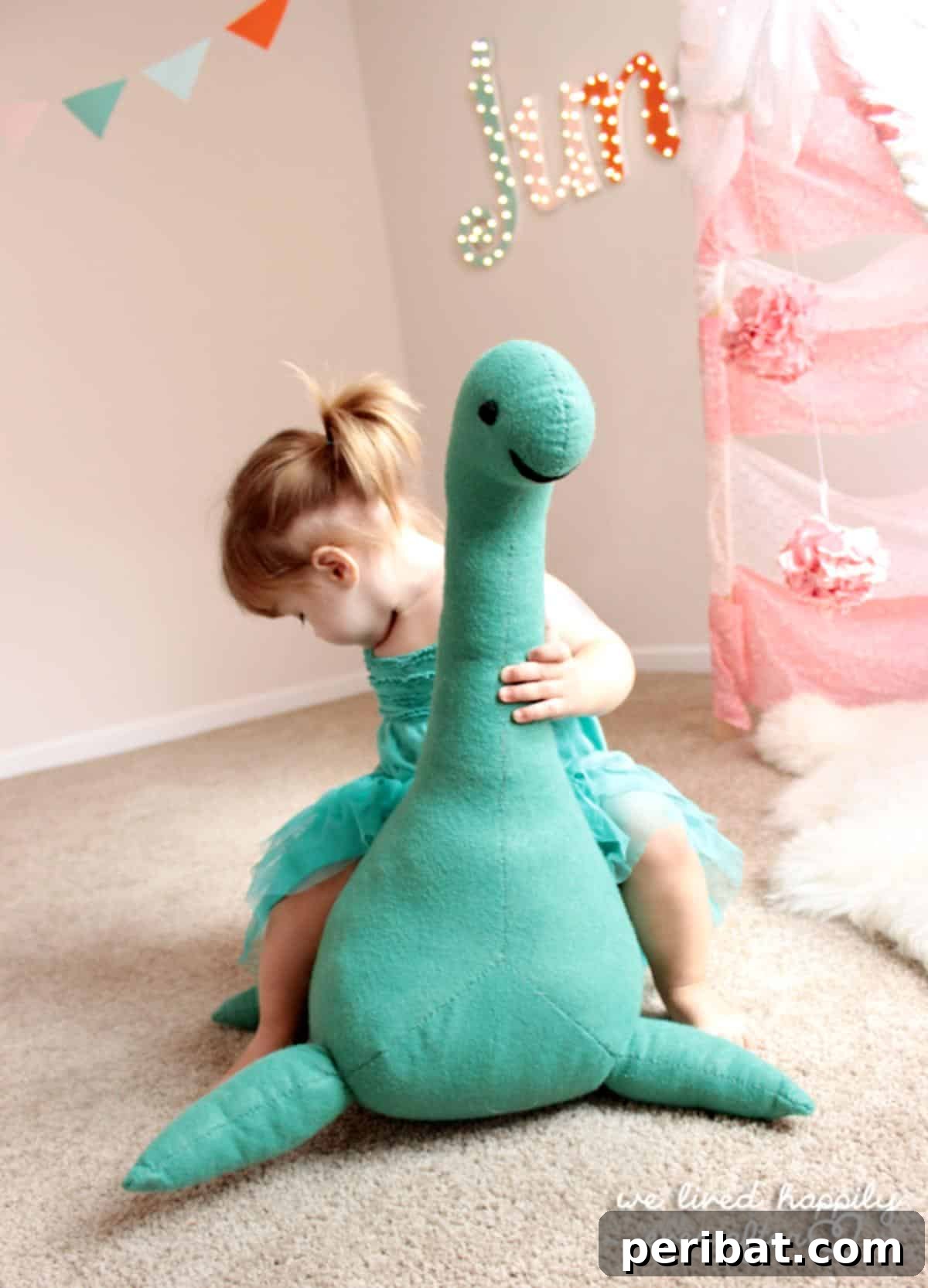 DIY Nessie Loch Ness Monster plushie, a whimsical whale.