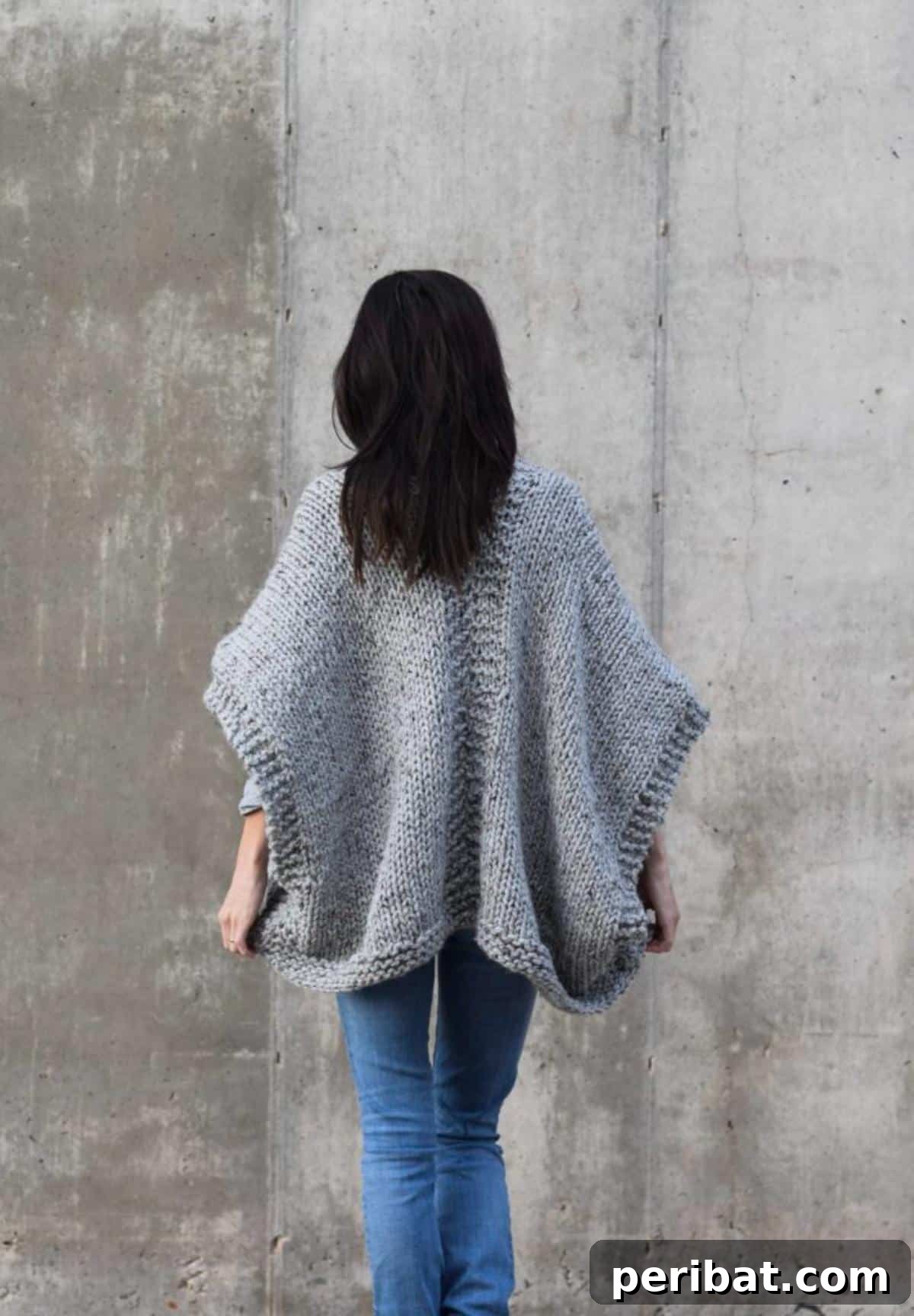 Telluride Easy Knit Kimono Sweater, a flowy and effortless knit design.