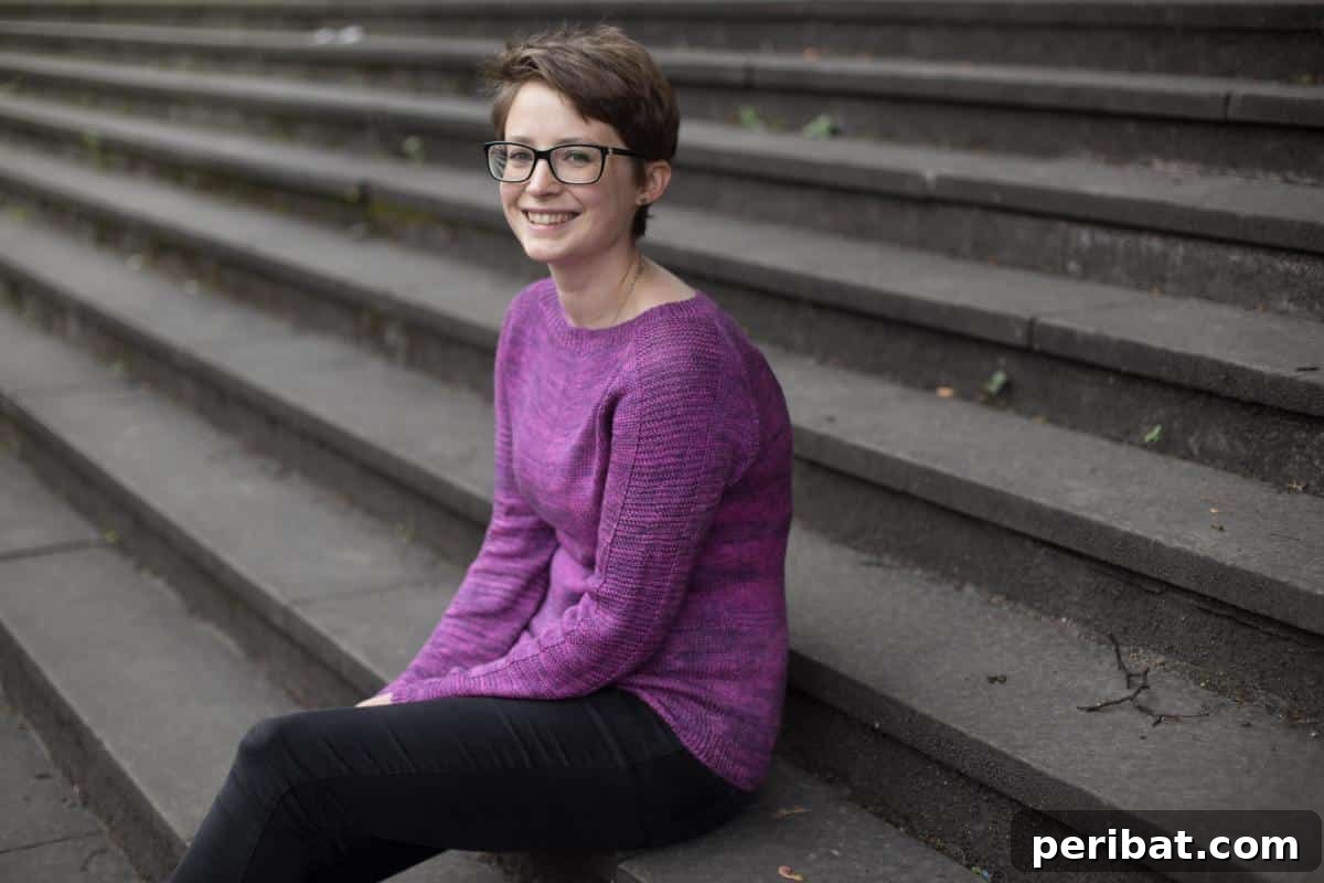 Flax Light Sweater, a perfect lightweight pullover for breezy days.