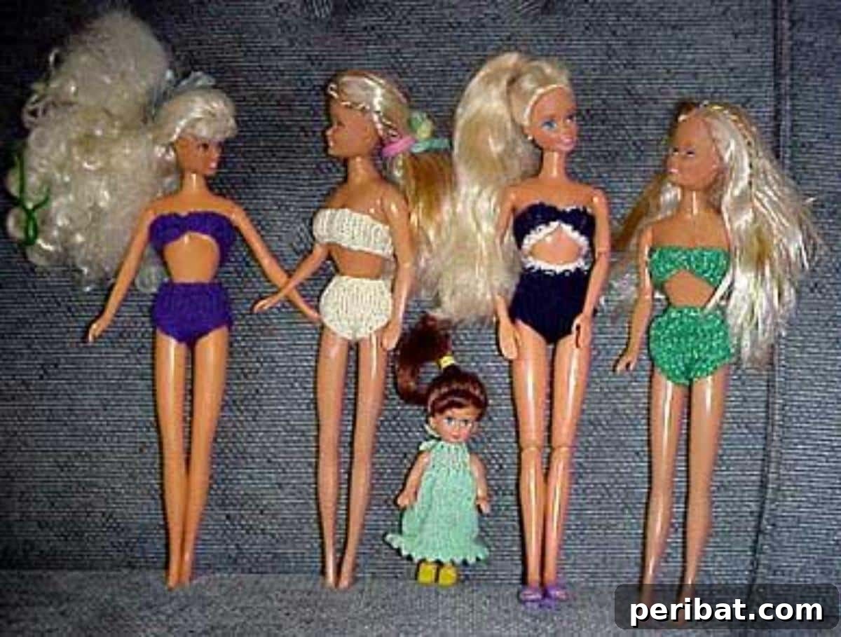19 Barbie Doll Wardrobe Patterns 16 Barbie Doll Bikini Swimsuits