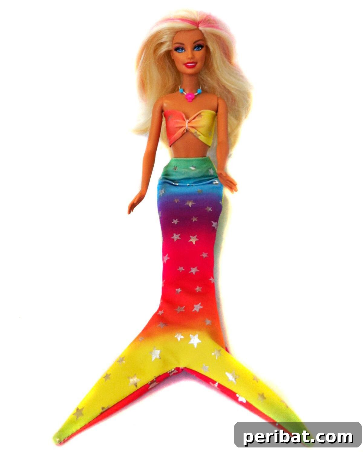 19 Barbie Doll Wardrobe Patterns 8 Fun in the Sun Mermaid Barbie Dress