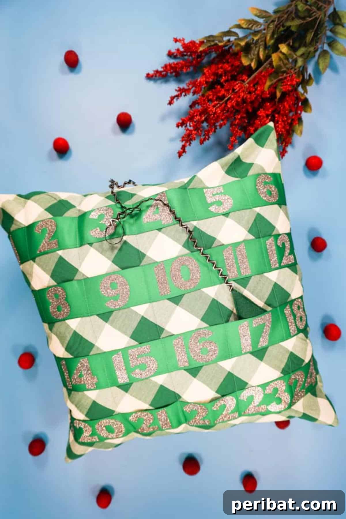 Stitch Your Way to Coziness: 38 Pillow Pattern Ideas 15 Advent Pillow