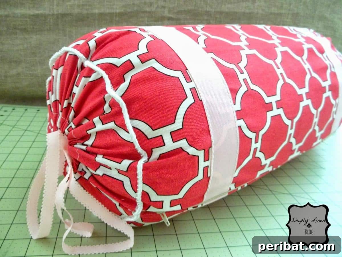 Stitch Your Way to Coziness: 38 Pillow Pattern Ideas 36 Bolster Pillow