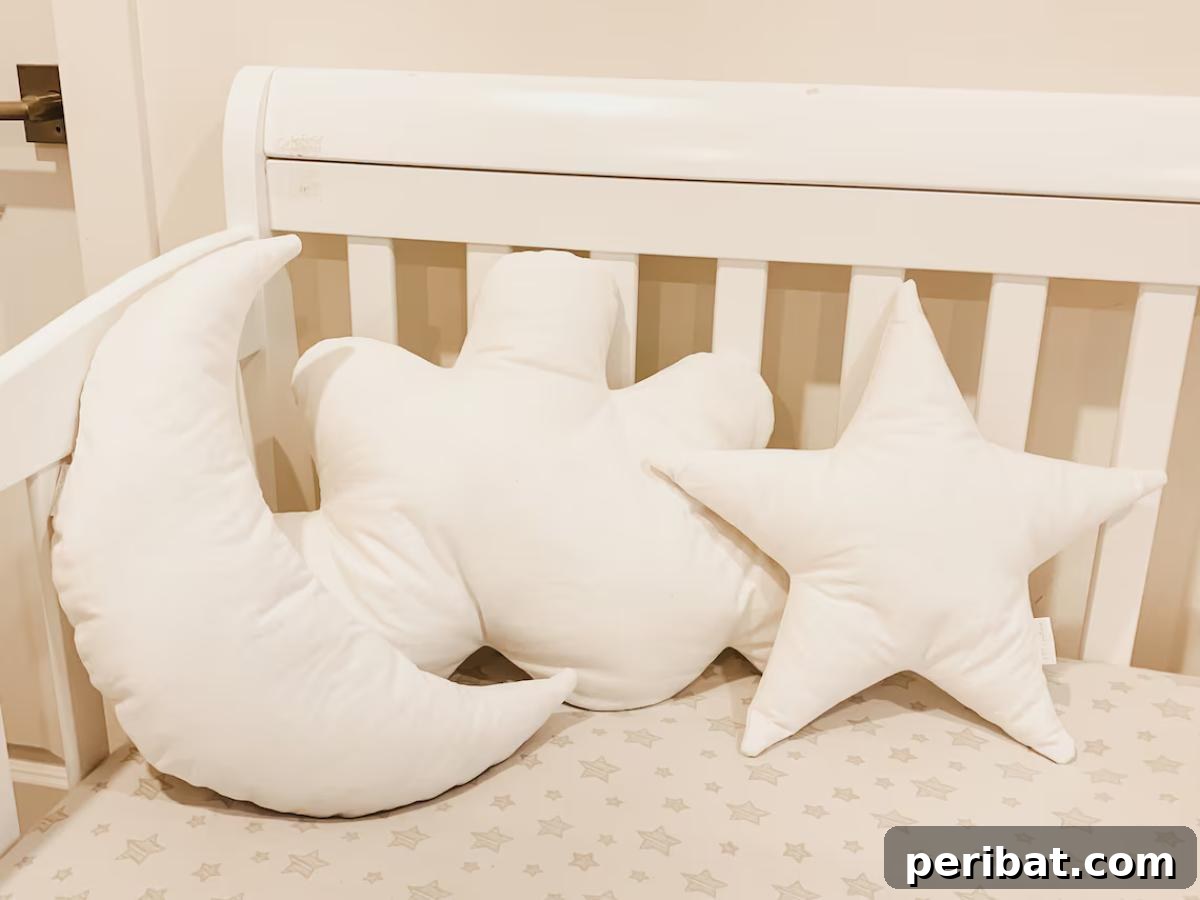 Stitch Your Way to Coziness: 38 Pillow Pattern Ideas 38 Moon, Cloud, Star, and Heart Shape Pillows