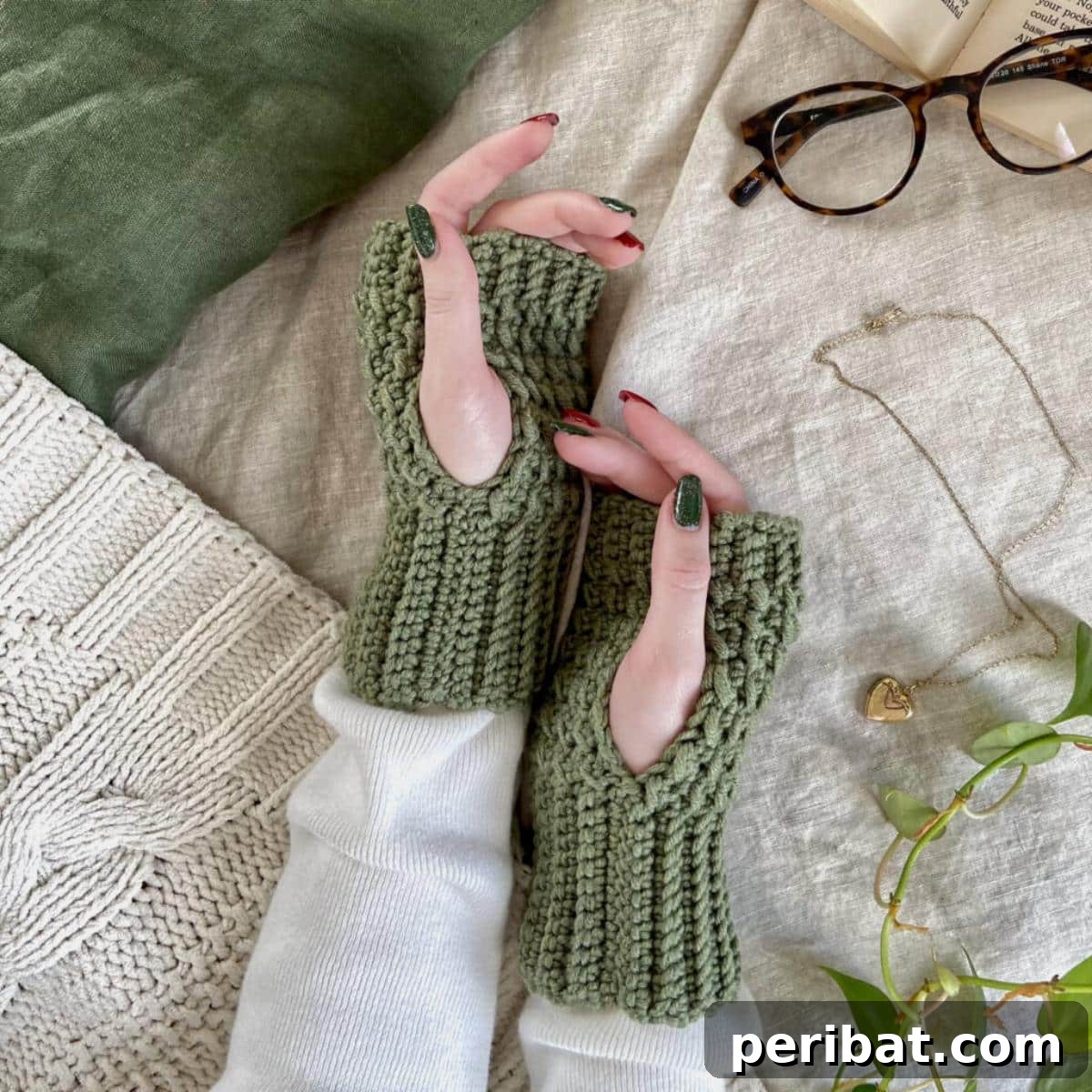Quick & Easy Crochet Fingerless Gloves