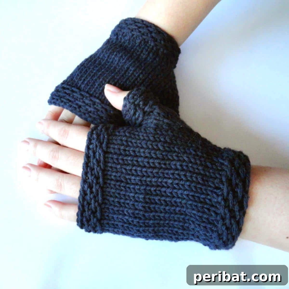 Easy Knit Fingerless Gloves