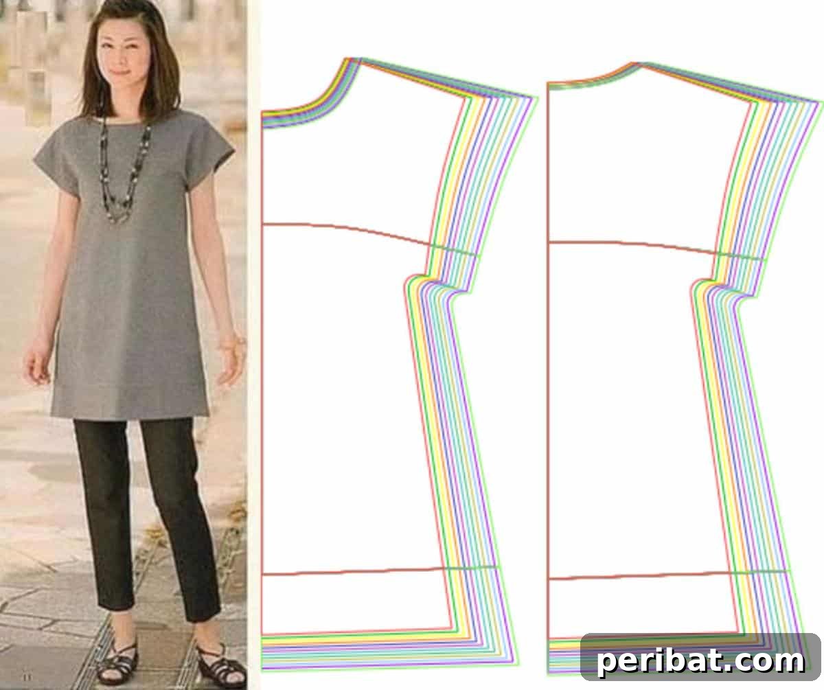Elegant Japanese dress with extended shoulder sleeves and vintage-inspired details.