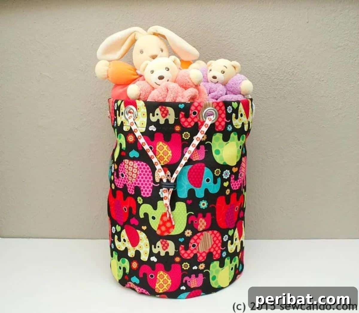Indestructible, Quick Sew, Drawstring Storage Bin