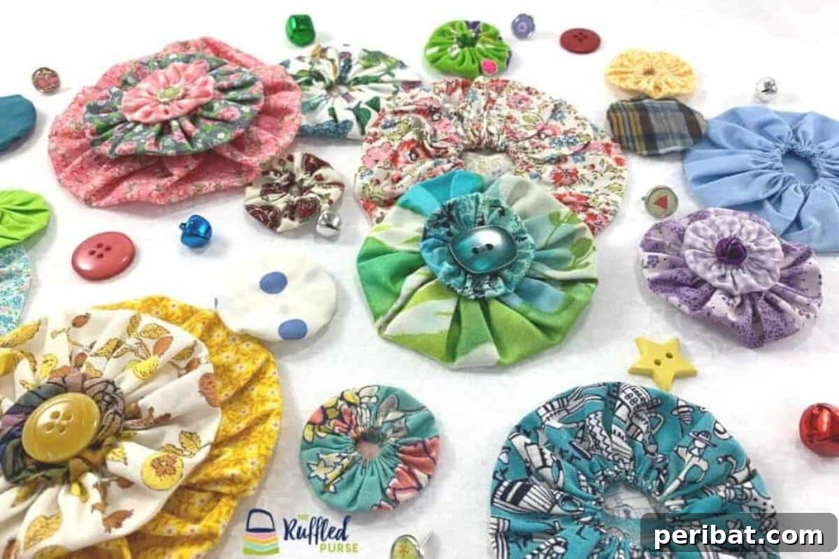 DIY Fabric Yo-Yos