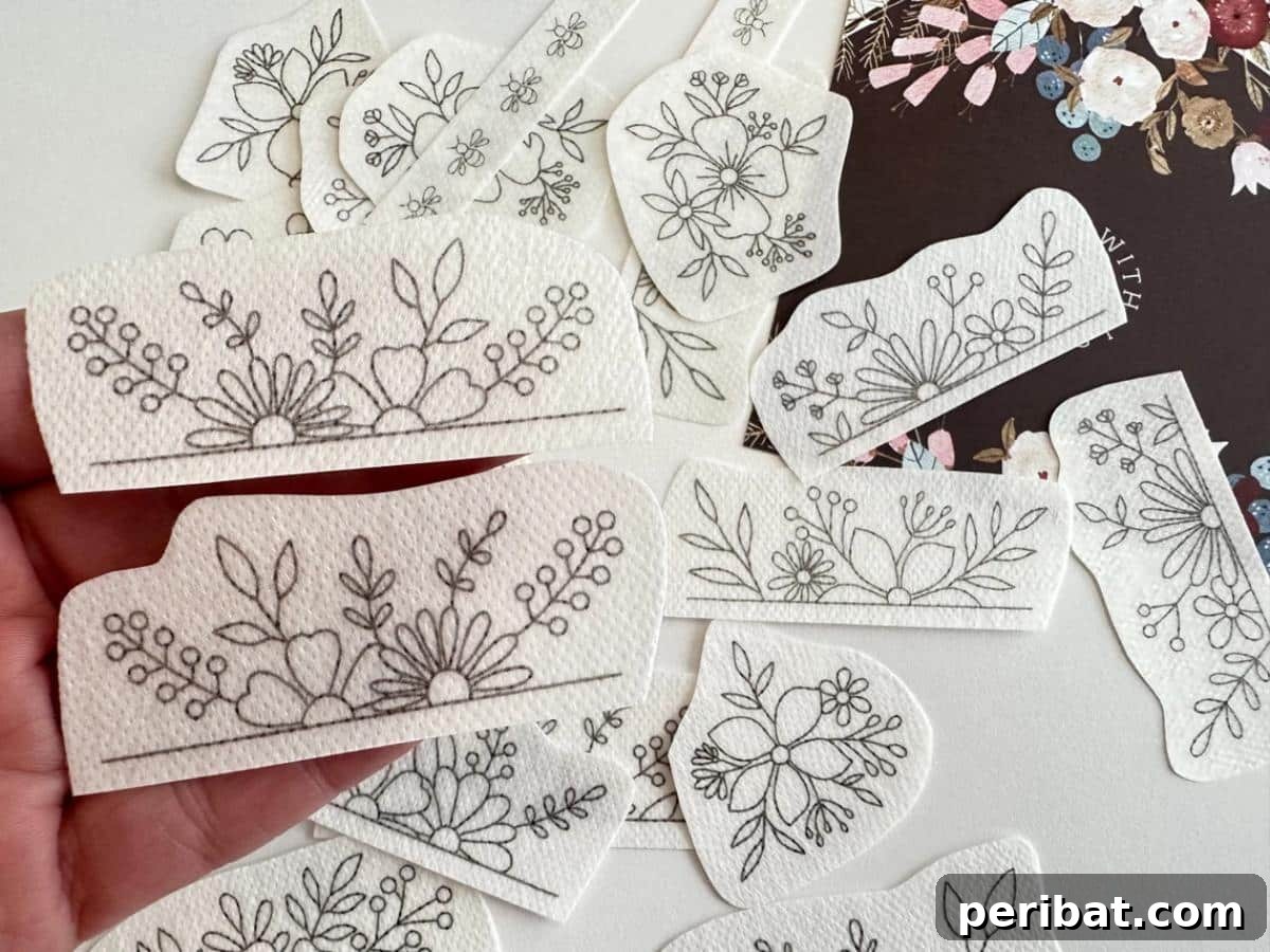 Flower Pair Hand Embroideries
