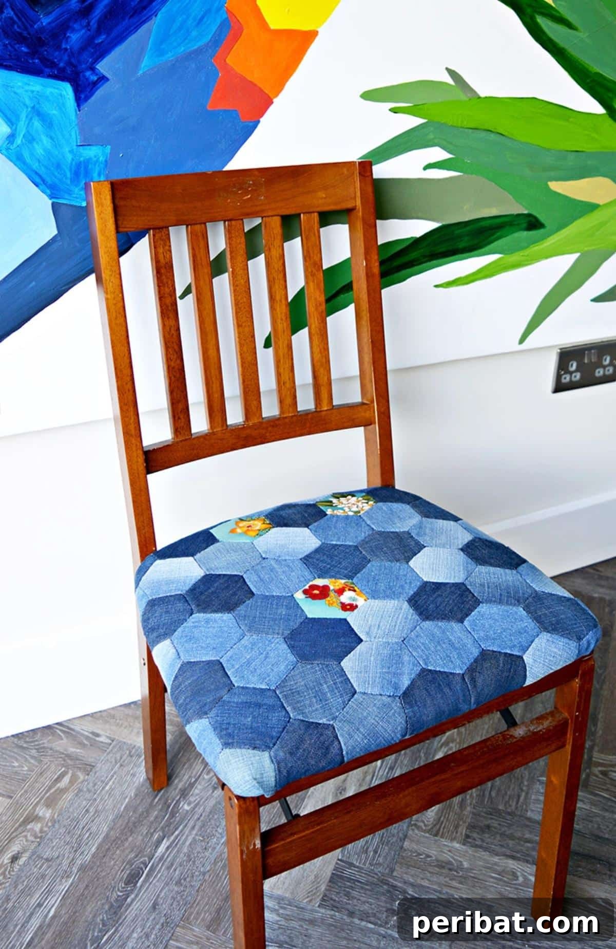 Denim Patchwork Chair