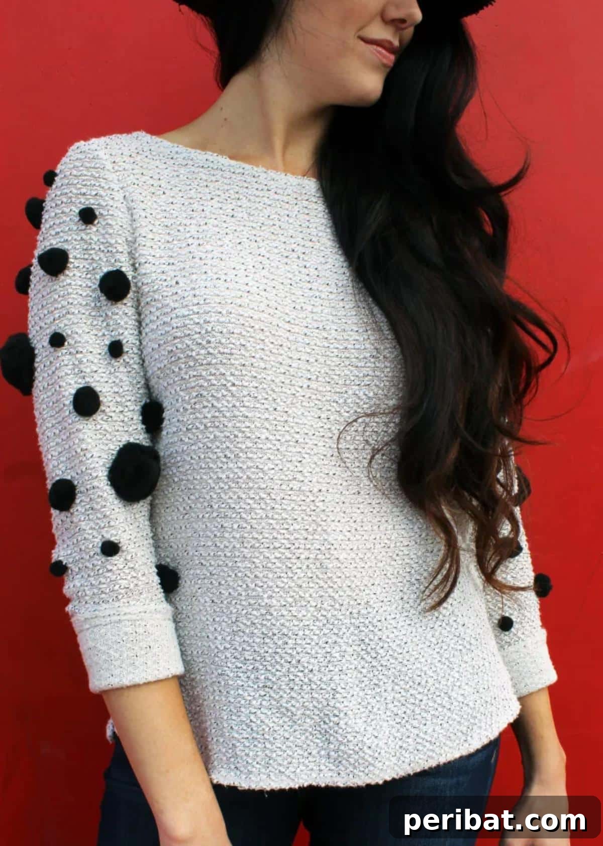 DIY POM Pom Sweater