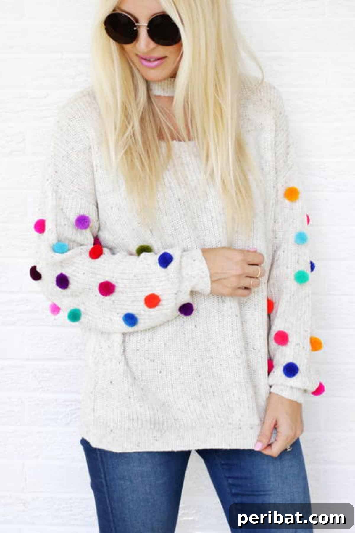 DIY POM Pom Sweater