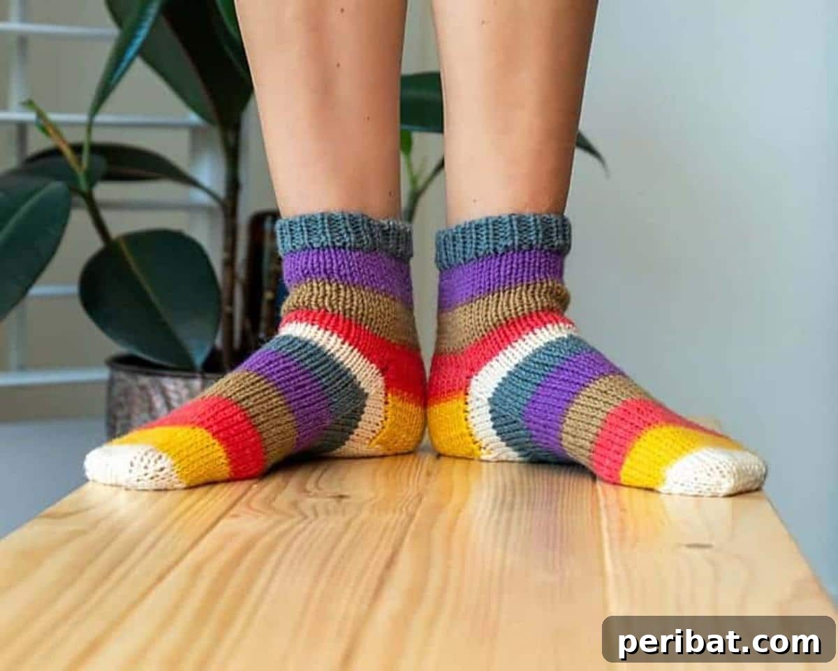 38 Cozy Sock Knitting Patterns 20 Warm and inviting Free Simple Knit Beginner Socks, promising cozy toes.