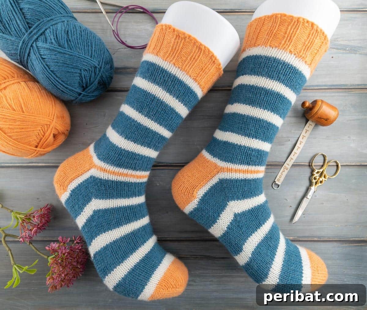 38 Cozy Sock Knitting Patterns 39 Beautifully crafted The Perfect Toe-up Socks, showcasing versatile construction.