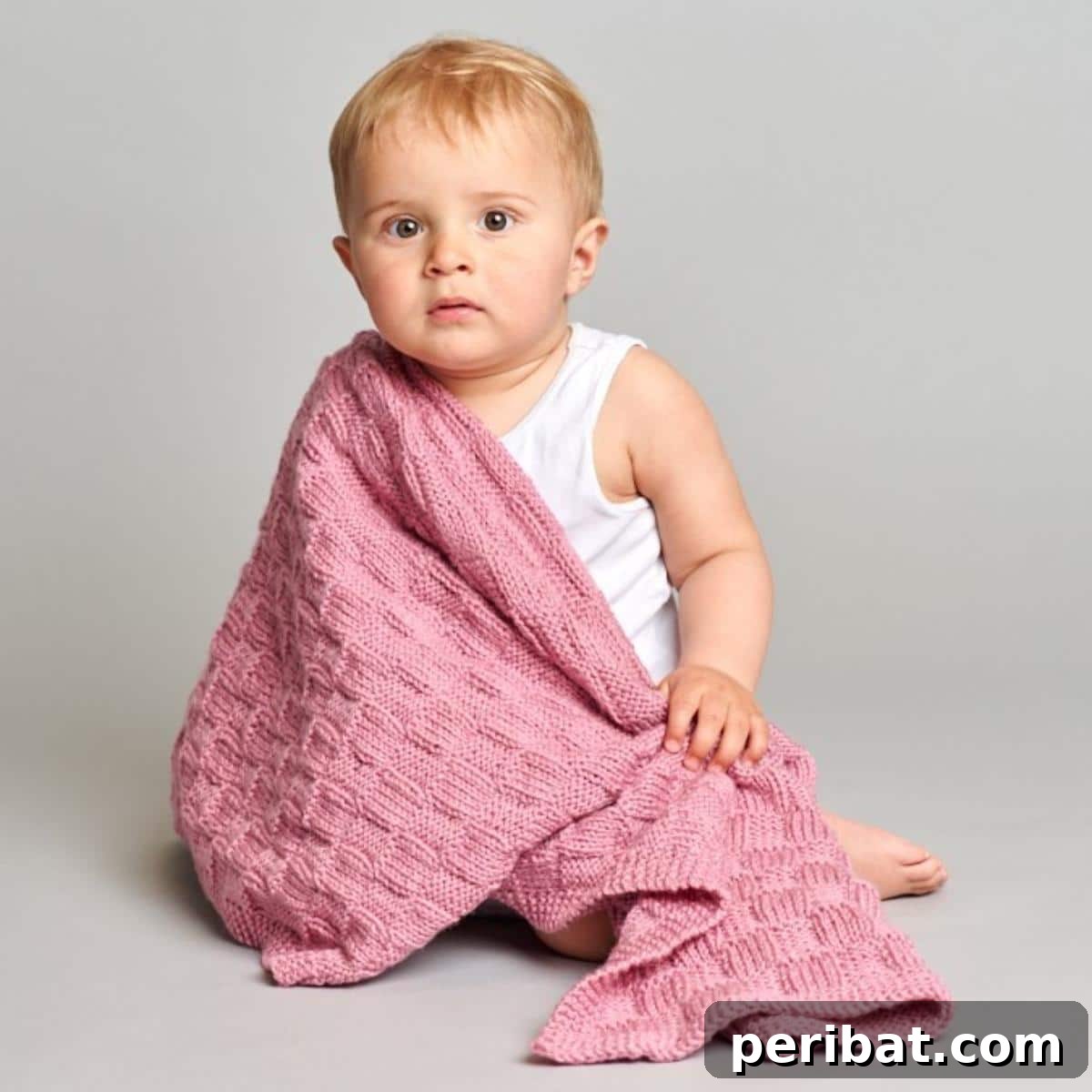 38 Adorable Baby Blanket Knitting Patterns 13 Colts Foot Baby Blanket - a soft blanket featuring a delightful coltsfoot stitch pattern.