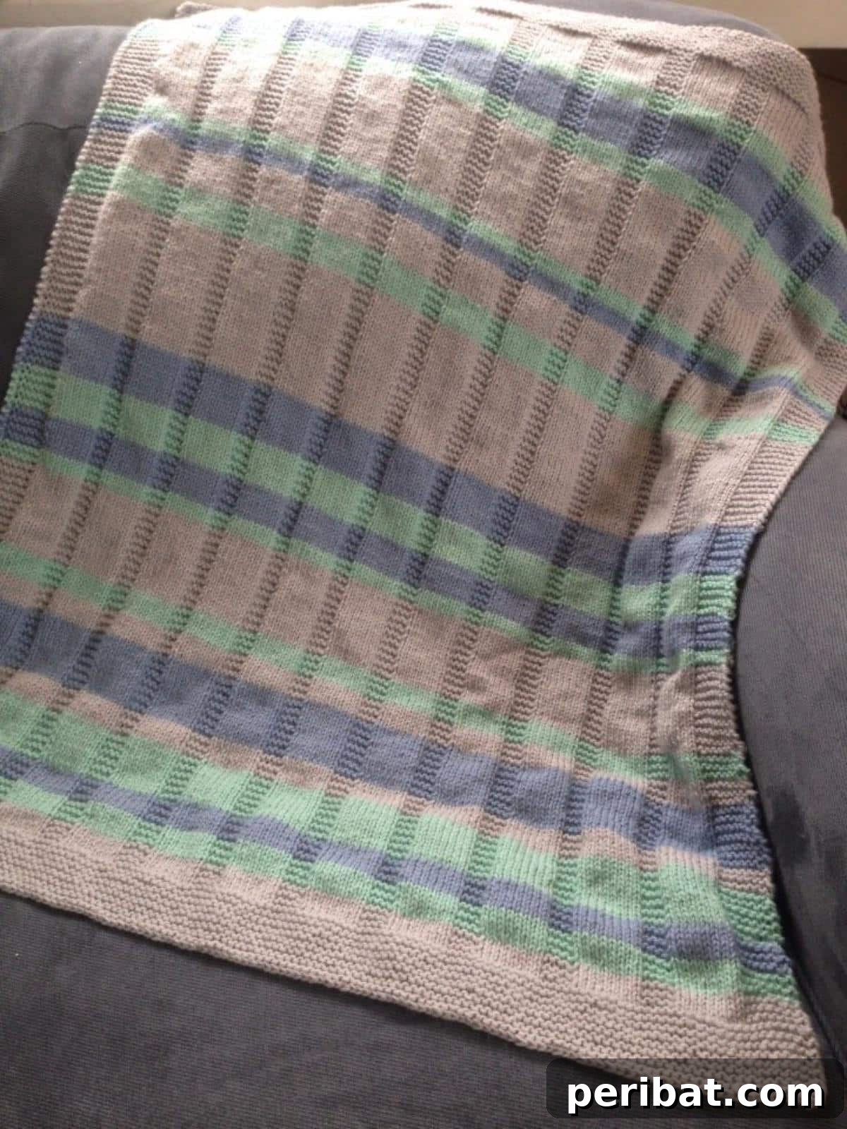 38 Adorable Baby Blanket Knitting Patterns 18 Simple Striped Baby Blanket - a classic and easy-to-knit striped blanket.