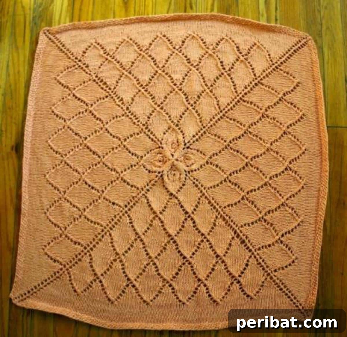 38 Adorable Baby Blanket Knitting Patterns 19 Lotus Baby Blanket - a beautifully patterned blanket inspired by the elegant lotus flower.