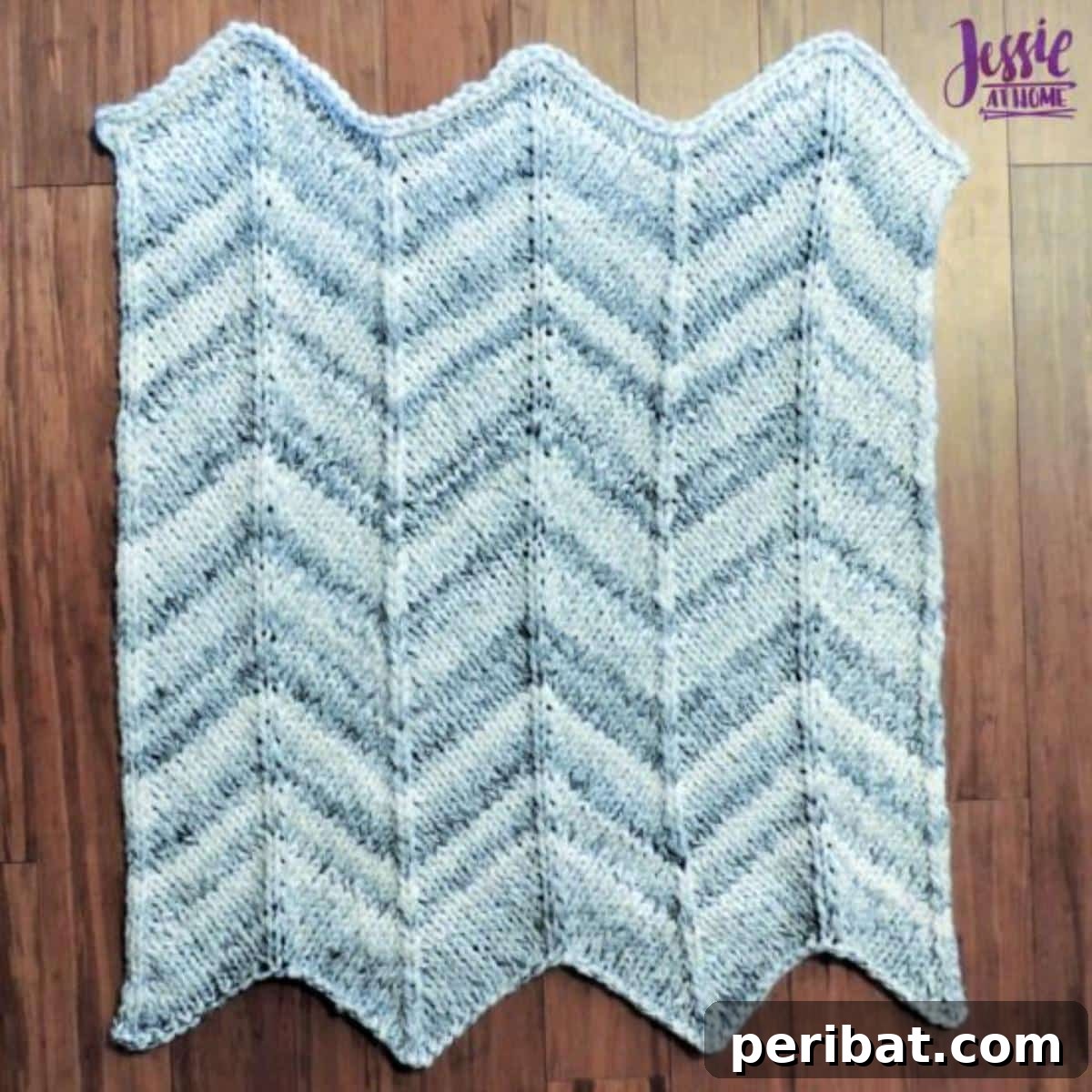 38 Adorable Baby Blanket Knitting Patterns 20 Chunky Chevron Fast Knit Baby Blanket - a quick-to-knit blanket with bold chevron stripes using chunky yarn.