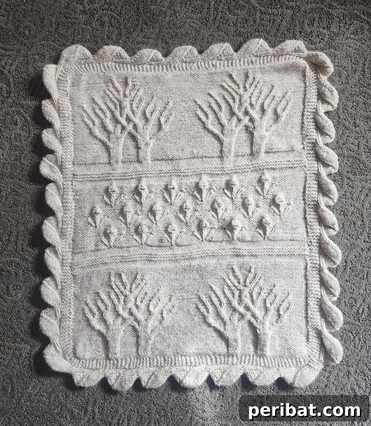 38 Adorable Baby Blanket Knitting Patterns 40 Tree of Life Baby Blanket - a profound and beautiful blanket with an intricate Tree of Life cable pattern.