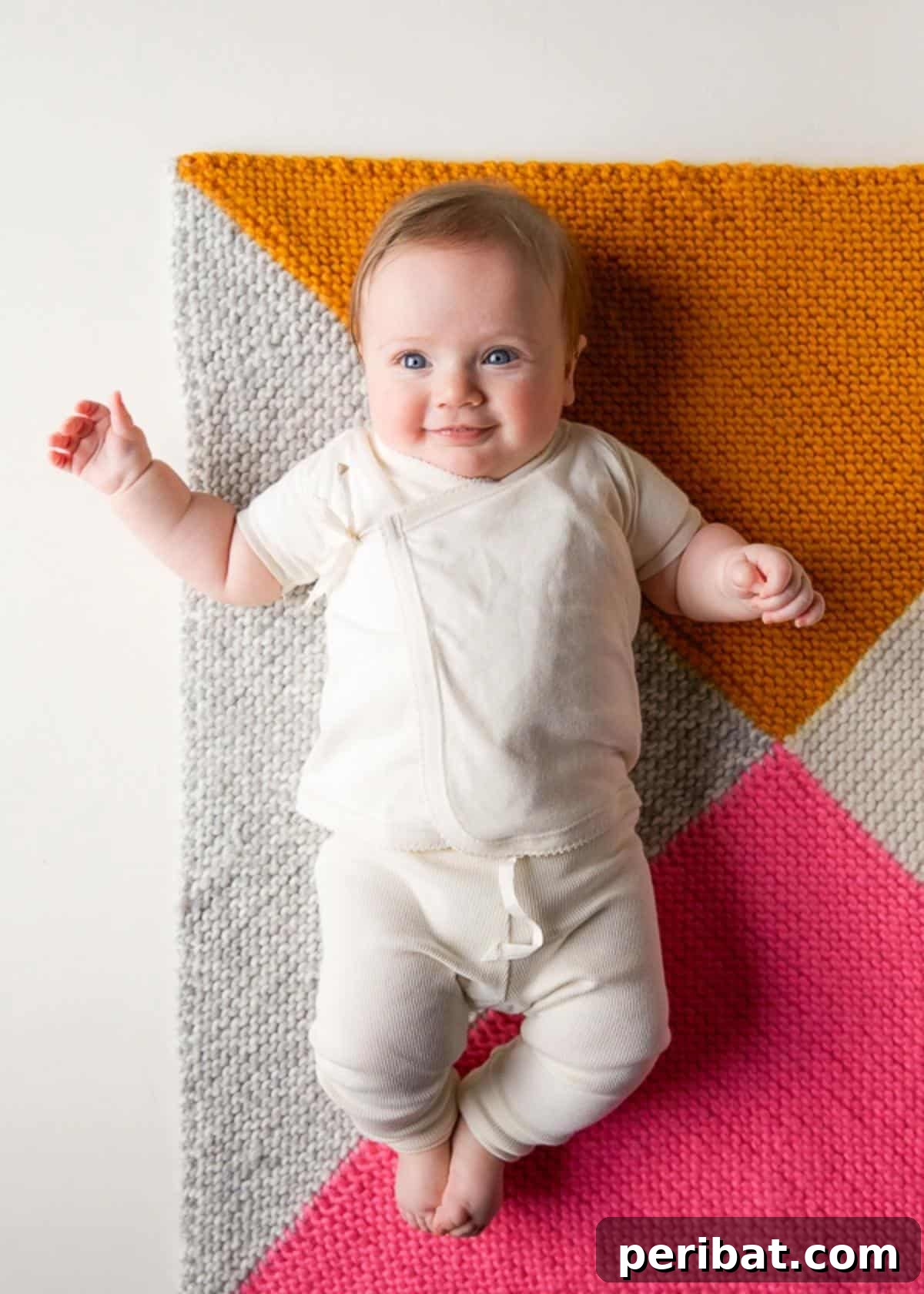 38 Adorable Baby Blanket Knitting Patterns 8 Four Points Baby Blanket in Super Soft Merino - a luxurious knitted blanket with a unique four-point star design.