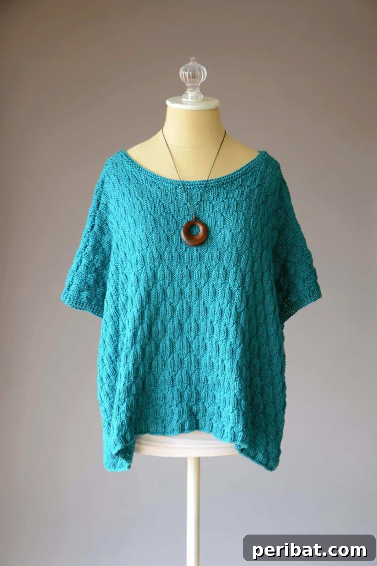 29 Stylish Poncho Knitting Patterns 16 Azure Poncho