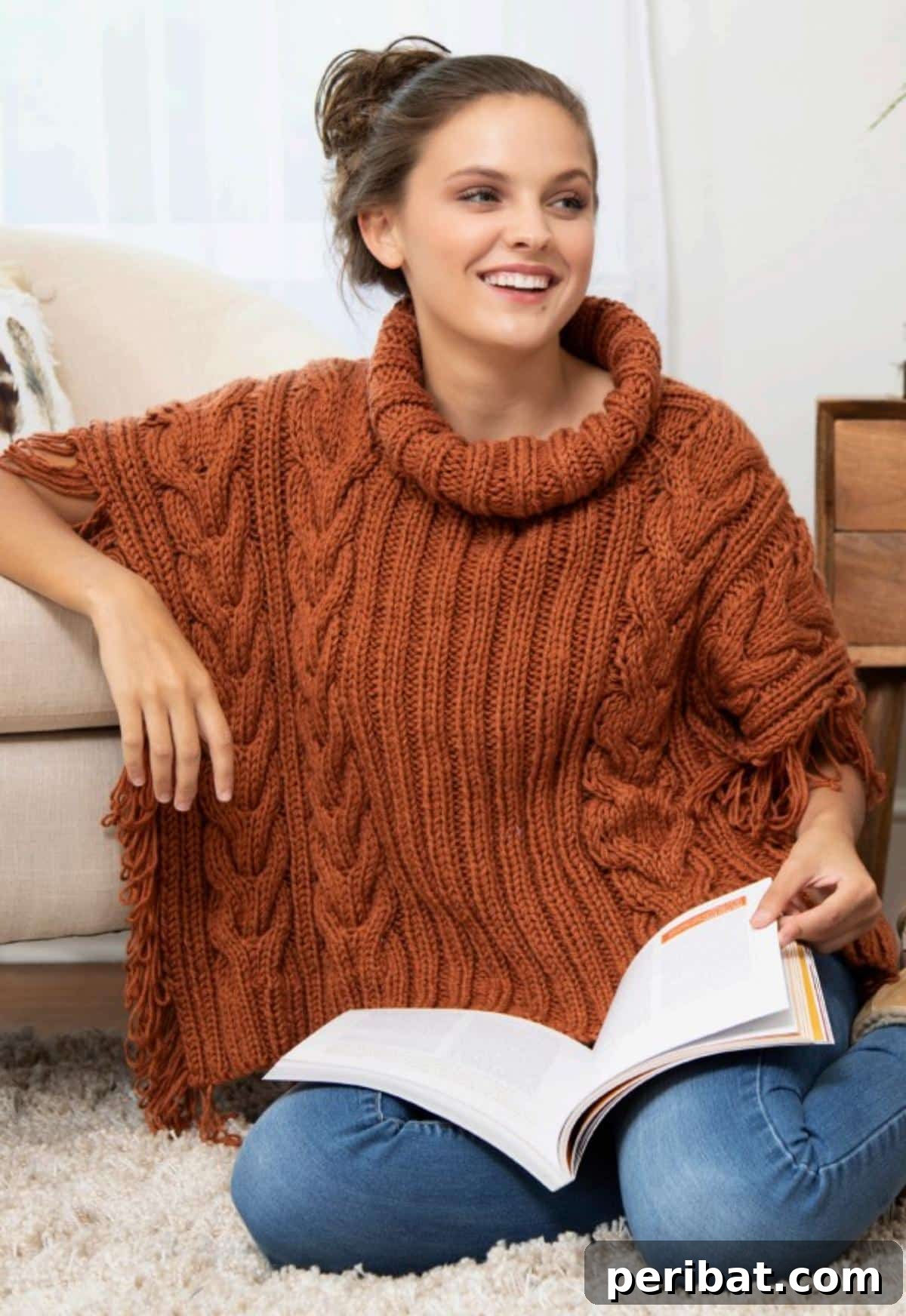 29 Stylish Poncho Knitting Patterns 19 Gemma Poncho