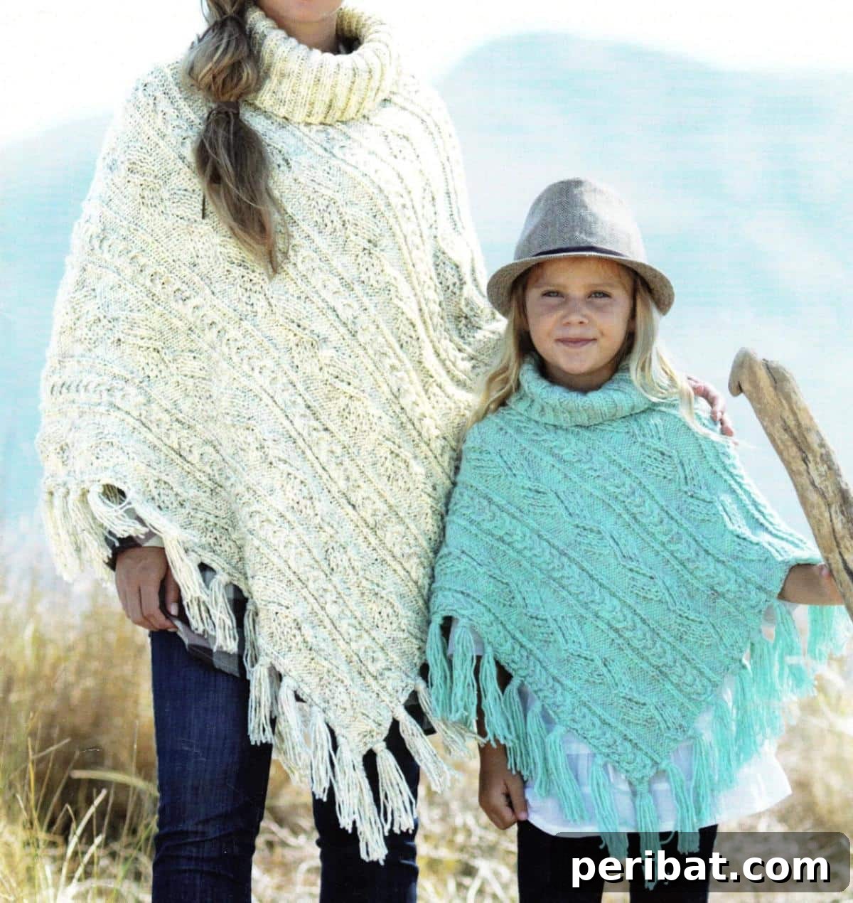29 Stylish Poncho Knitting Patterns 29 Knitted Fringed Ponchos