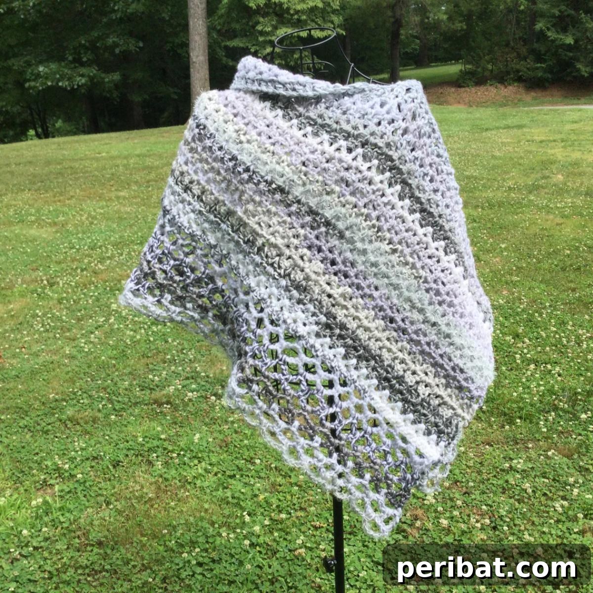 29 Stylish Poncho Knitting Patterns 31 Asymmetrical Off The Shoulder Poncho