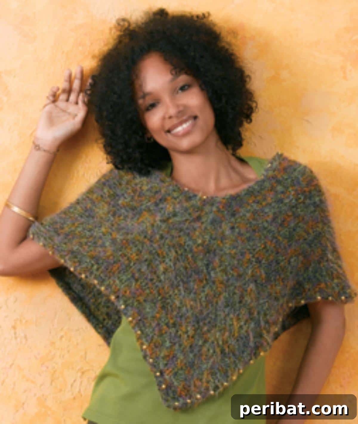 29 Stylish Poncho Knitting Patterns 6 Beaded Poncho