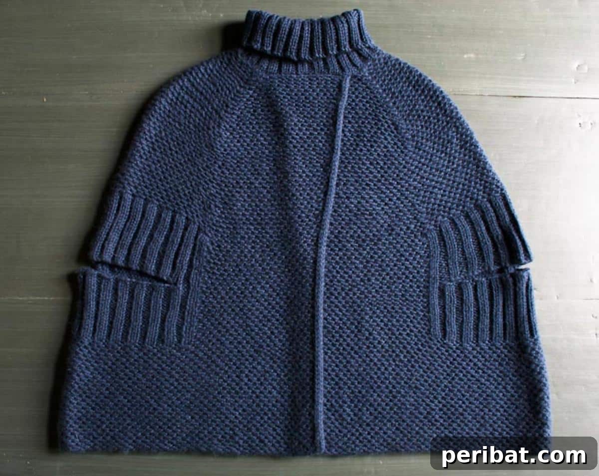 29 Stylish Poncho Knitting Patterns 8 City Cape
