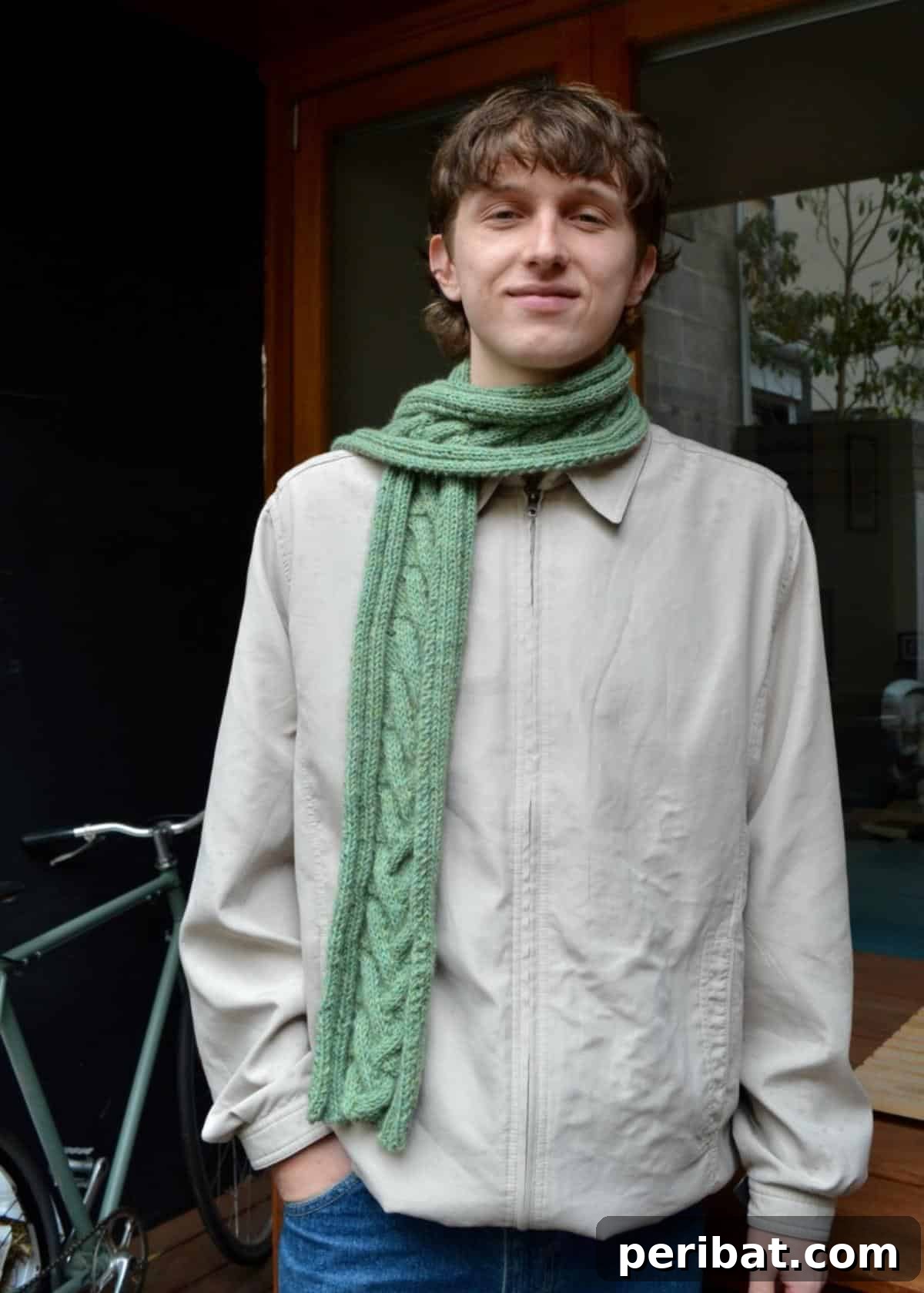 25 Inspiring Cable Knit Scarf Designs 22 Kakapo Cable Scarf