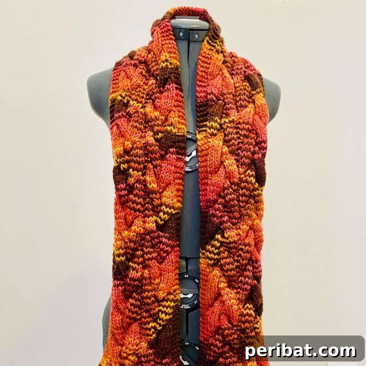 25 Inspiring Cable Knit Scarf Designs 23 Braided Cable Scarf
