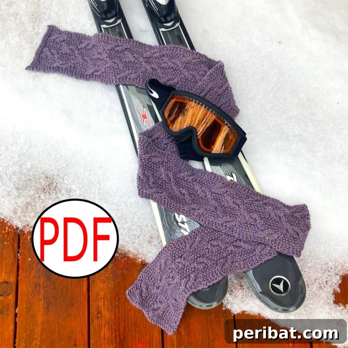 25 Inspiring Cable Knit Scarf Designs 24 Skimeister Scarf