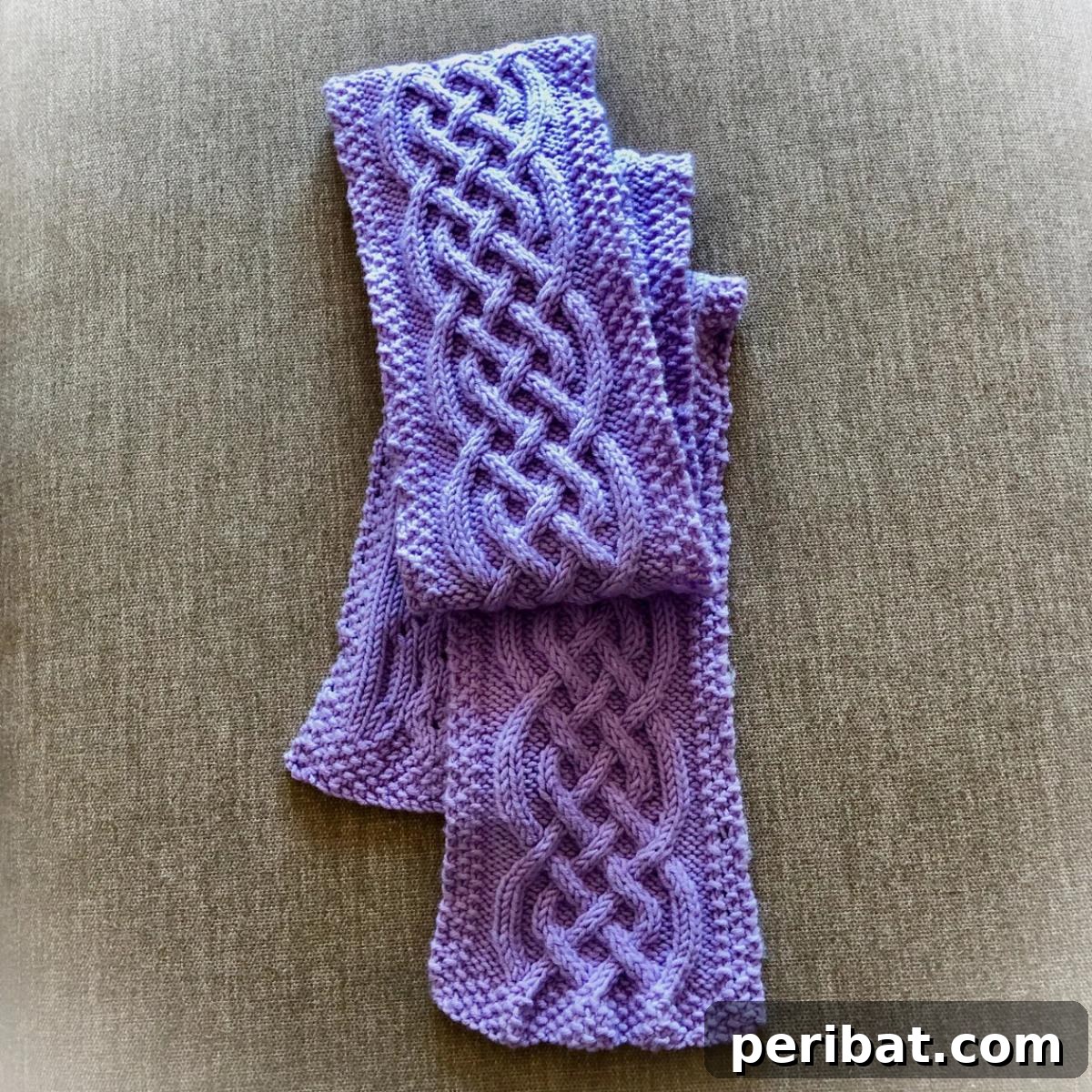 25 Inspiring Cable Knit Scarf Designs 26 Knitted Cable Celtic Cable Scarf