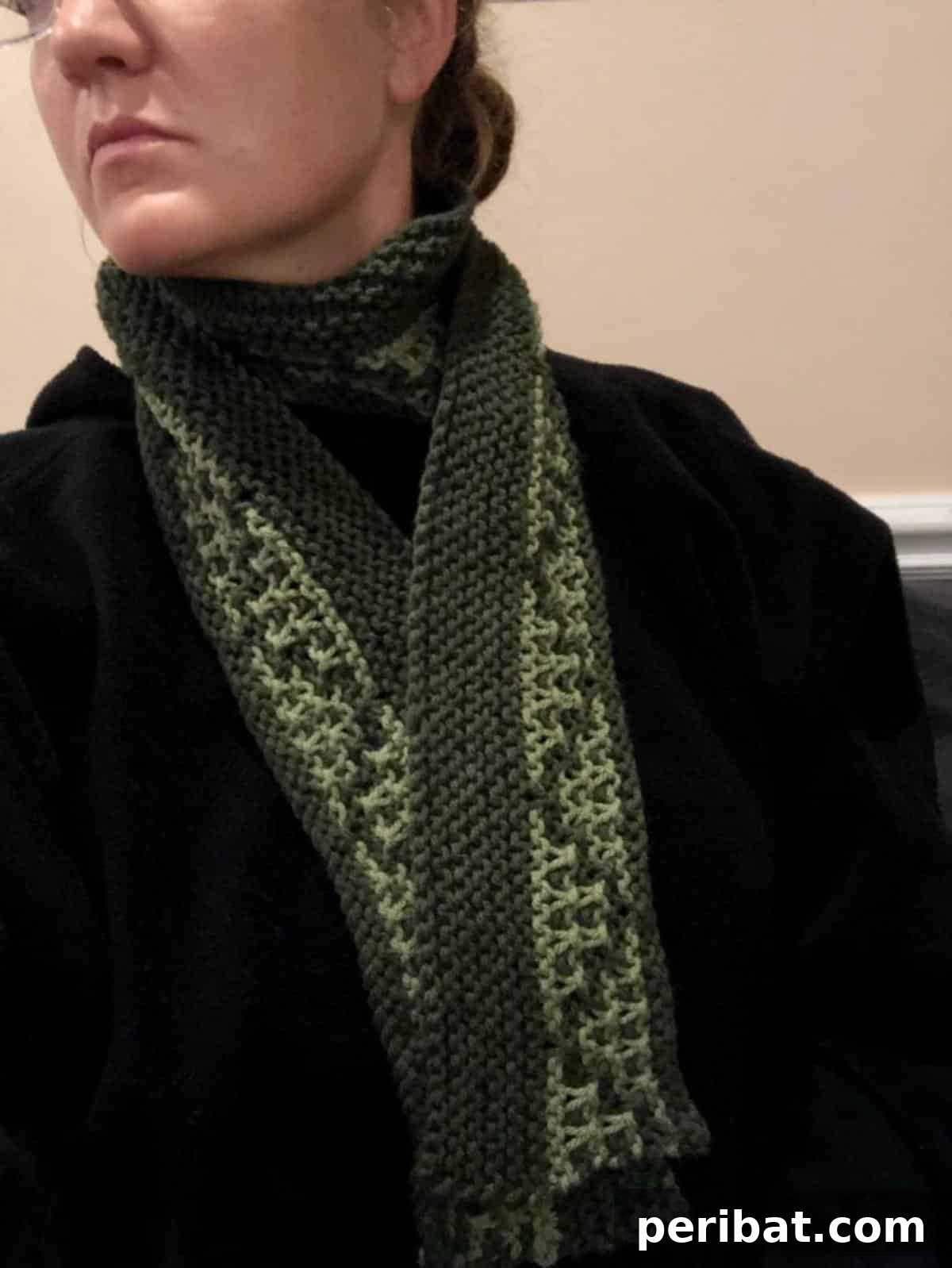 Unlocking Color: 30 Mosaic Knitting Inspirations 12 Mosaic Gratitude Scarf