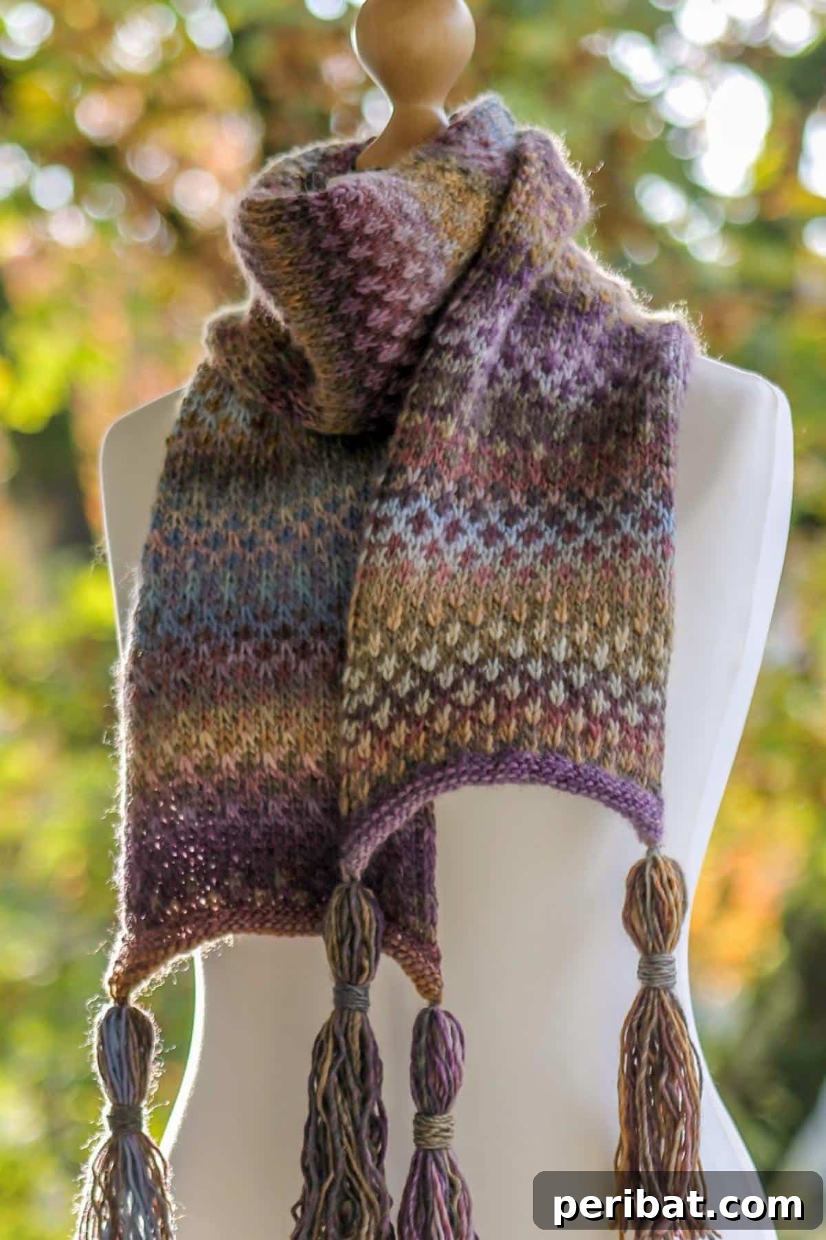 Unlocking Color: 30 Mosaic Knitting Inspirations 15 Swiss Check Scarf