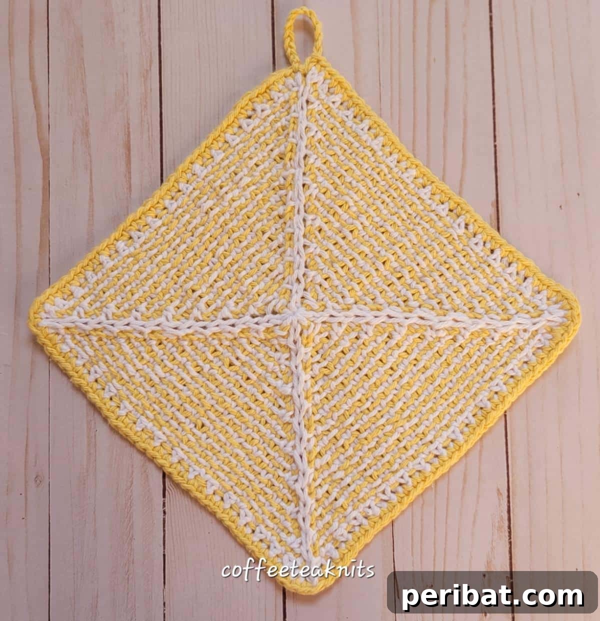 Unlocking Color: 30 Mosaic Knitting Inspirations 3 Dishcloth Pattern