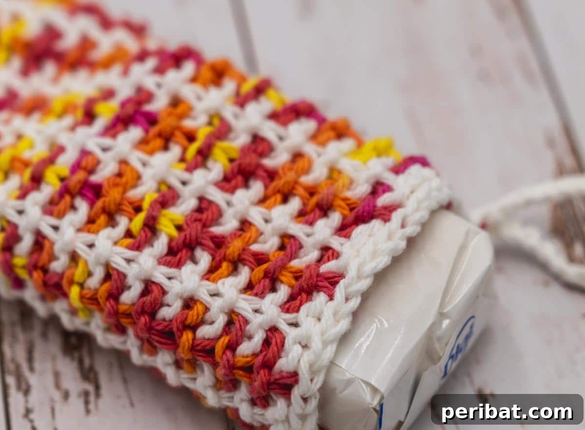 Unlocking Color: 30 Mosaic Knitting Inspirations 21 Scrubby Stripes Washcloth