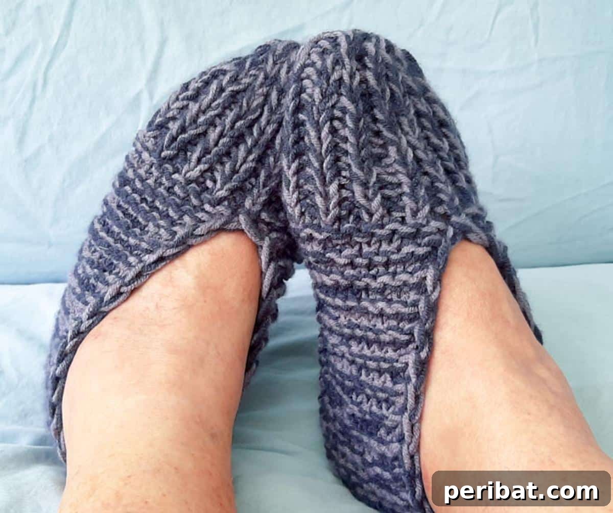 Unlocking Color: 30 Mosaic Knitting Inspirations 22 Grannie Slippers