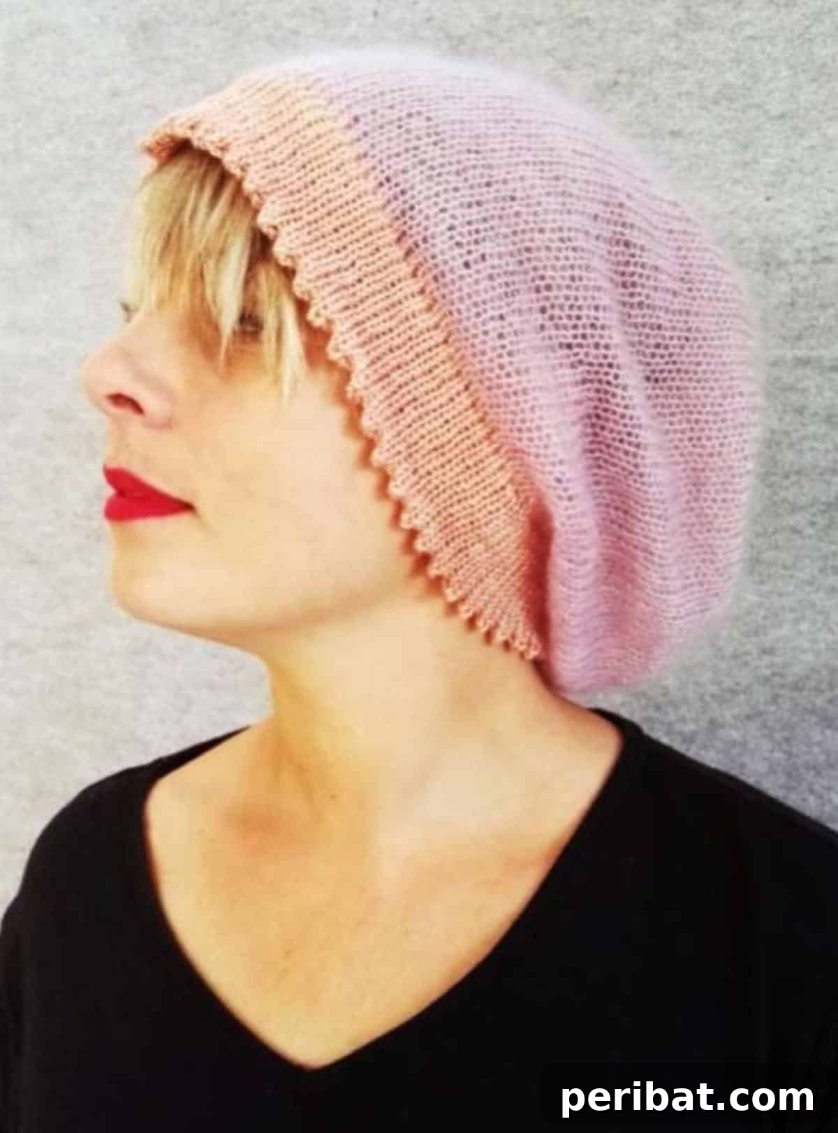 38 Cozy Slouchy Hat Knitting Patterns 14 Chichi Slouchy Beanie knitting pattern, an easy and elegant project using just one skein of soft yarn.