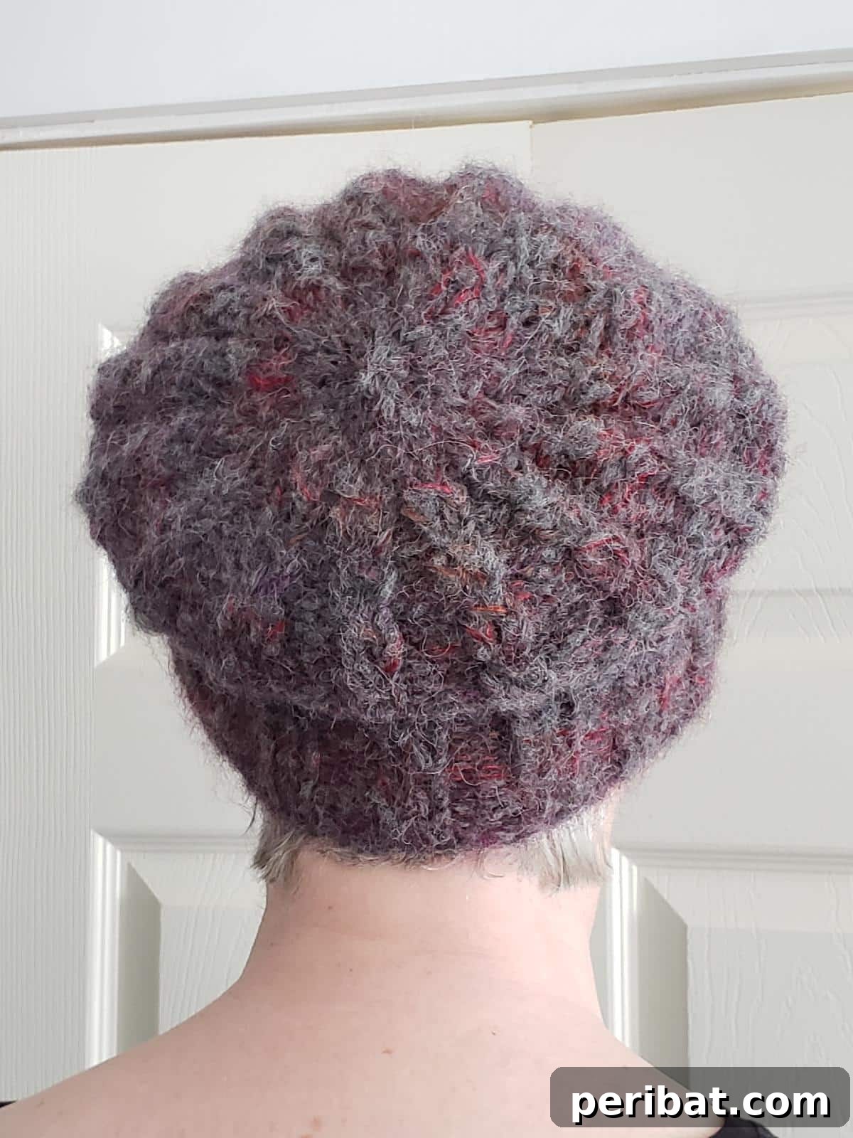 38 Cozy Slouchy Hat Knitting Patterns 3 Close-up of a Snow Day Slouchy Hat knitting pattern, featuring a perfectly sculpted crown and luxurious texture.