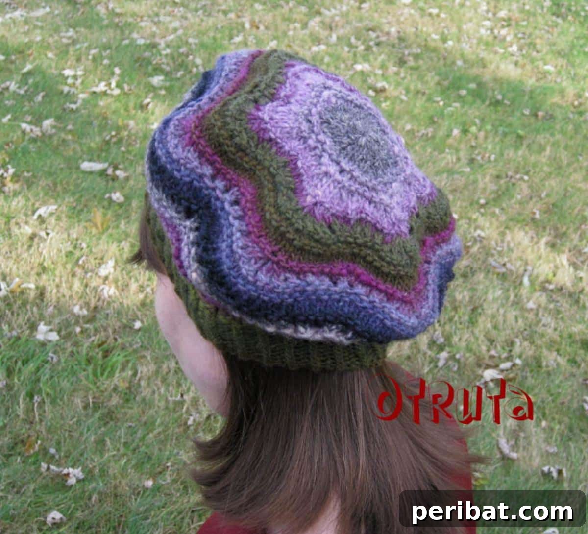 38 Cozy Slouchy Hat Knitting Patterns 31 Star Noro Hat knitting pattern, showcasing vibrant stripes of Noro yarn in a round knitting technique for a snug and stylish fit.