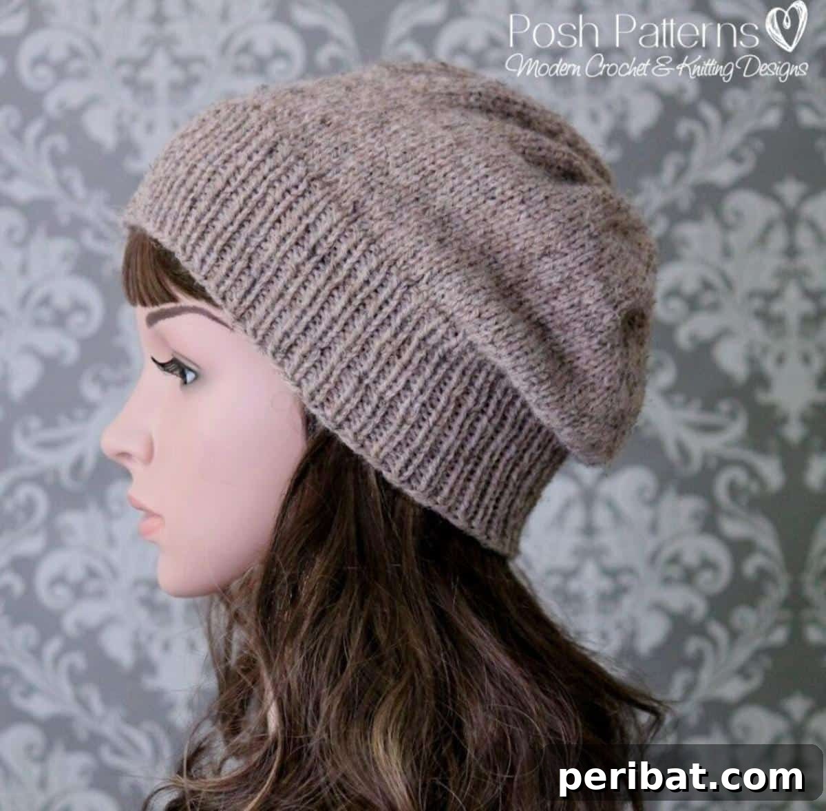 38 Cozy Slouchy Hat Knitting Patterns 39 Versatile Knit Slouchy Hat pattern in 4 sizes, easily adaptable for various yarn weights and ensuring a perfect fit.
