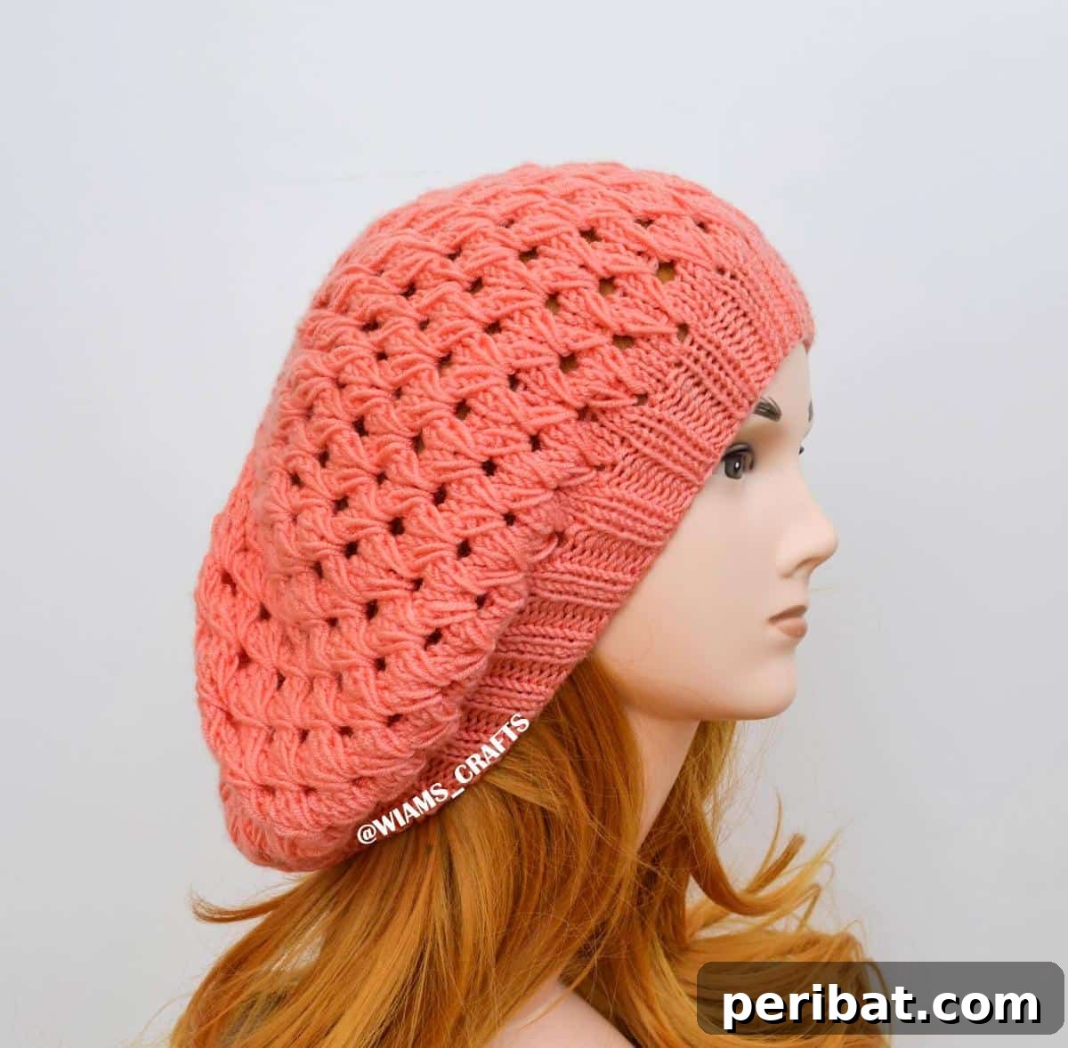 38 Cozy Slouchy Hat Knitting Patterns 8 San Tropez Beanie knitting pattern, a lovely snug fit in soft hues, embodying coastal elegance.