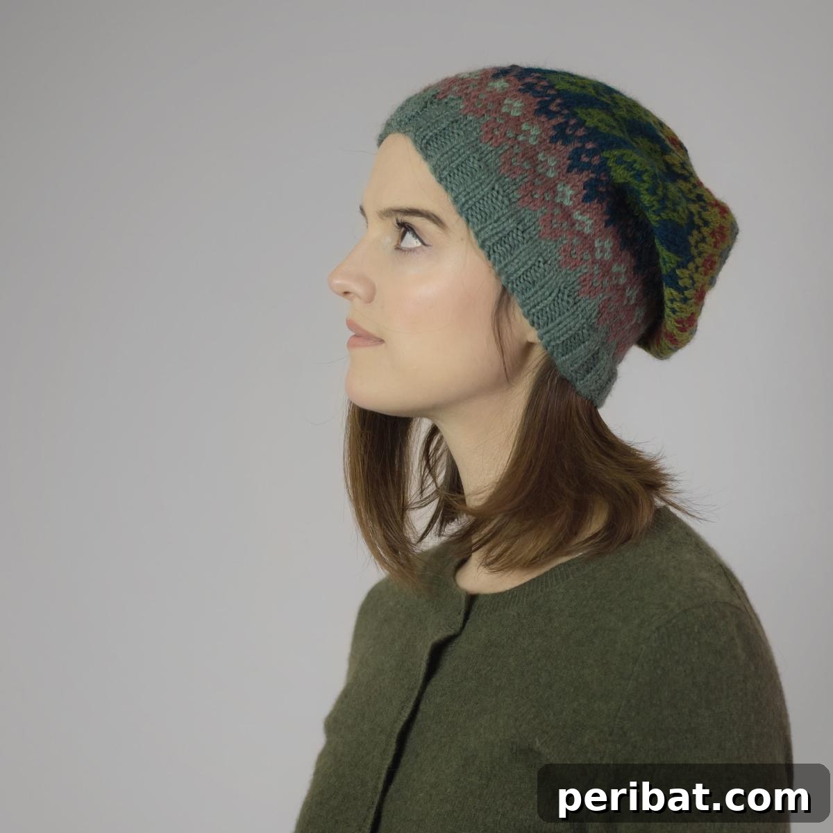 38 Cozy Slouchy Hat Knitting Patterns 10 Cozy Hazelwood Hat knitting pattern, blending subtle colorwork with warm Aran-weight yarn for autumn.