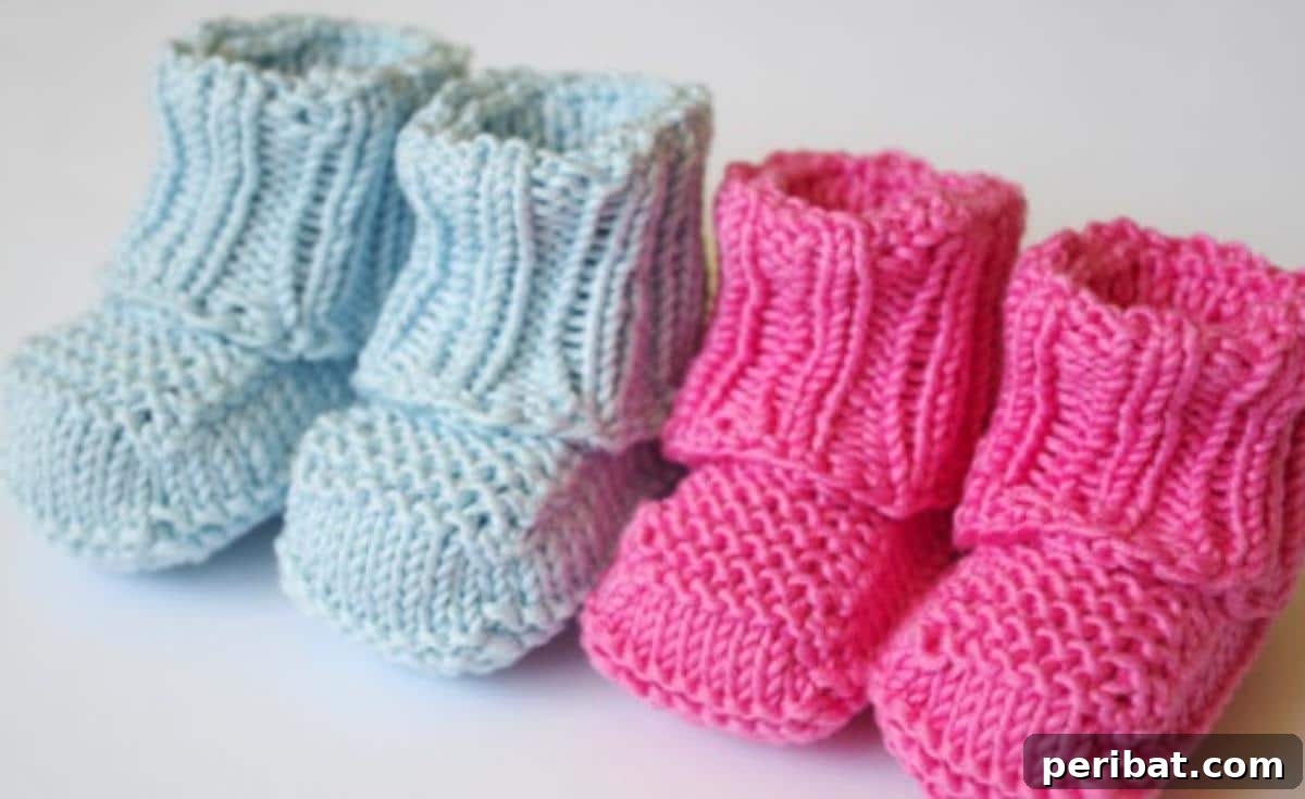 27 Delightful Baby Bootie Knitting Patterns 12 No Sew Knitted Baby Booties