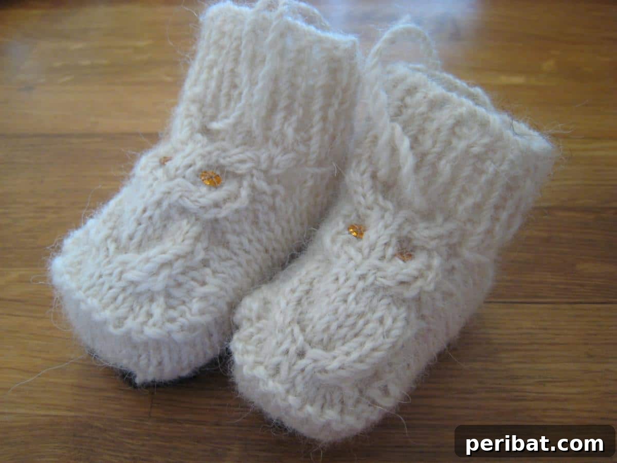 27 Delightful Baby Bootie Knitting Patterns 16 Knitted Hooties
