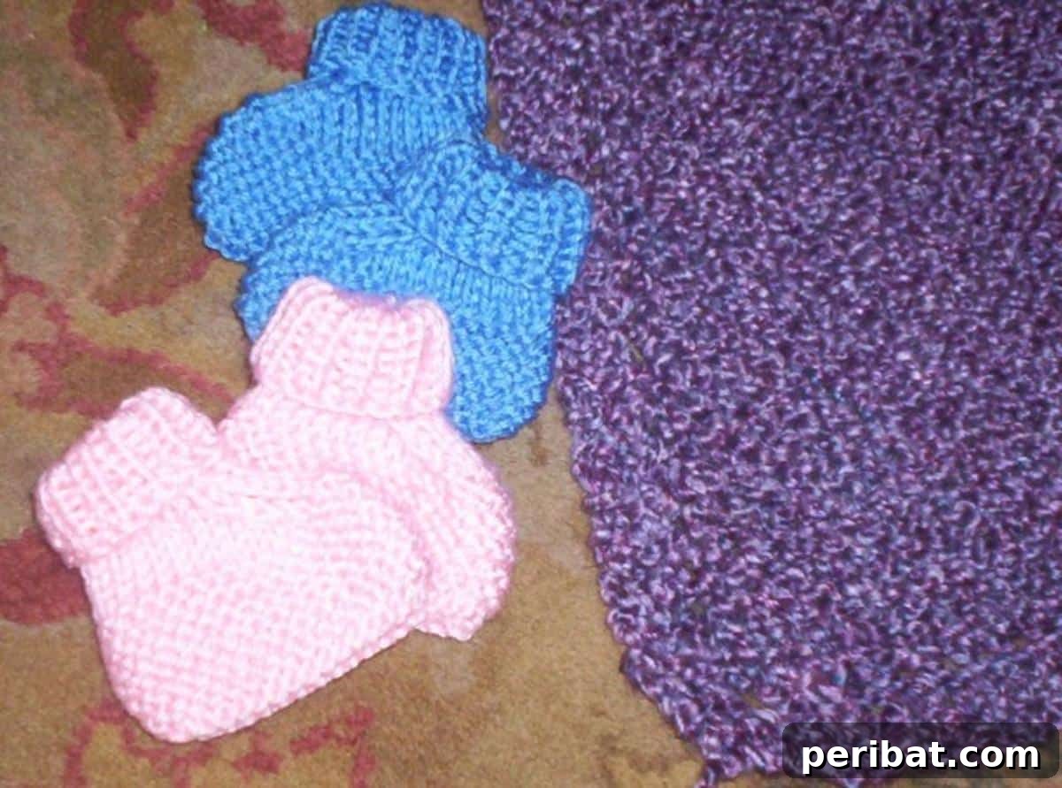 27 Delightful Baby Bootie Knitting Patterns 18 Easy Baby Booties