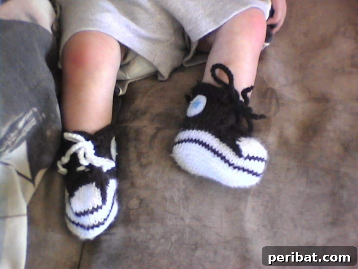 27 Delightful Baby Bootie Knitting Patterns 19 Converse Booties Baby